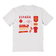Подростковая Spain National Team Vive La Fete Impressions Icons T-Shirt - White
