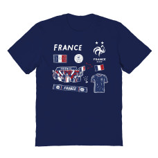 Детская France National Team Vive La Fete Impressions Icons T-Shirt - Navy