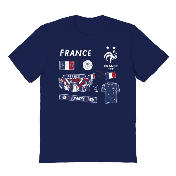 Детская France National Team Vive La Fete Impressions Icons T-Shirt - Navy