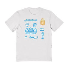 Детская Argentina National Team Vive La Fete Impressions Icons T-Shirt - White