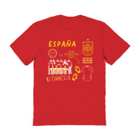 Детская Spain National Team Vive La Fete Impressions Icons T-Shirt - Red