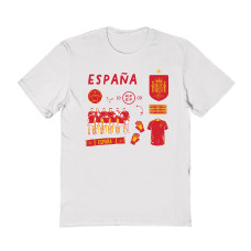 Детская Spain National Team Vive La Fete Impressions Icons T-Shirt - White