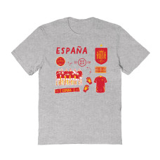 Детская Spain National Team Vive La Fete Impressions Icons T-Shirt - Gray