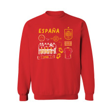 Женская Свитшот Spain National Team Vive La Fete Impressions Icons - Red