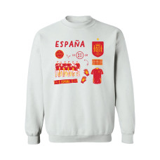 Женская Свитшот Spain National Team Vive La Fete Impressions Icons - White