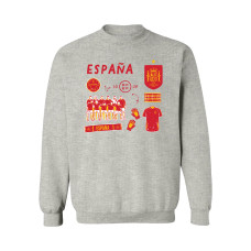 Женская Свитшот Spain National Team Vive La Fete Impressions Icons - Gray