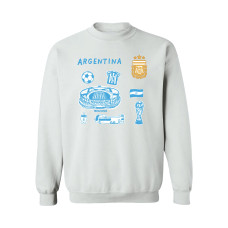 Женская Свитшот Argentina National Team Vive La Fete Impressions Icons - White