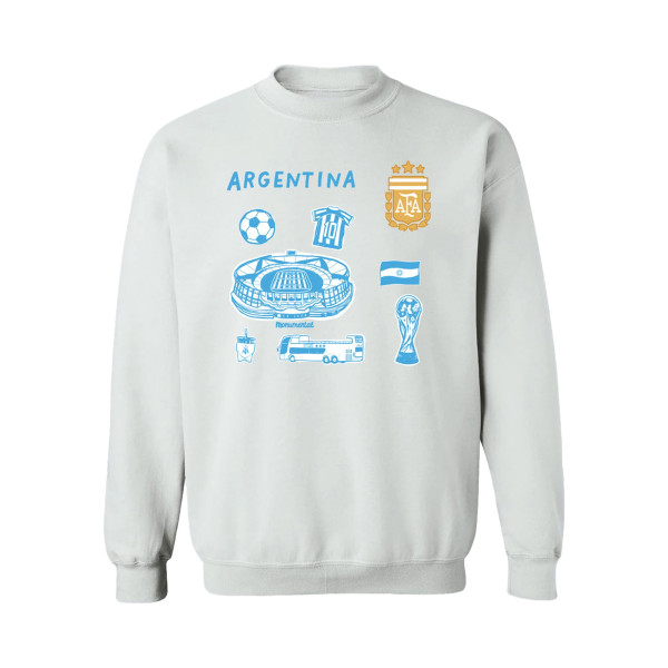 Женская Свитшот Argentina National Team Vive La Fete Impressions Icons - White