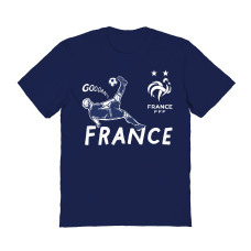 Женская Футболка France National Team Vive La Fete Chilena Style - Navy
