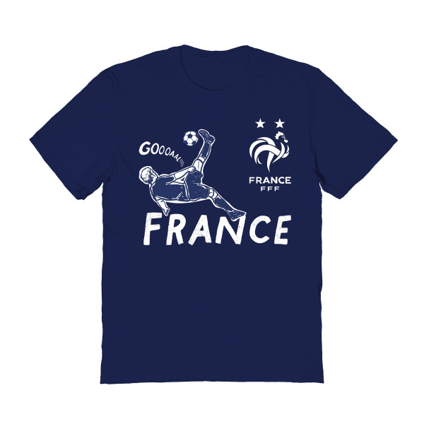 Женская Футболка France National Team Vive La Fete Chilena Style - Navy