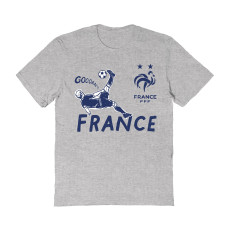 Женская Футболка France National Team Vive La Fete Chilena Style - Gray