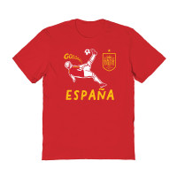 Женская Футболка Spain National Team Vive La Fete Chilena Style - Red