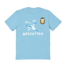 Женская Футболка Argentina National Team Vive La Fete Chilena Style - Light Blue