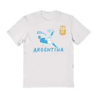 Женская Футболка Argentina National Team Vive La Fete Chilena Style - White
