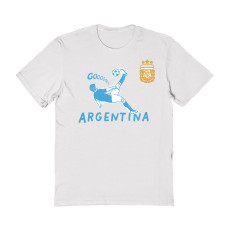 Женская Футболка Argentina National Team Vive La Fete Chilena Style - White