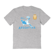 Женская Футболка Argentina National Team Vive La Fete Chilena Style - Gray