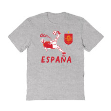 Женская Футболка Spain National Team Vive La Fete Chilena Style - Gray