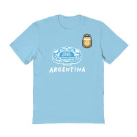 Женская Футболка Argentina National Team Vive La Fete Stadium Style - Light Blue