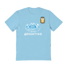 Женская Футболка Argentina National Team Vive La Fete Stadium Style - Light Blue