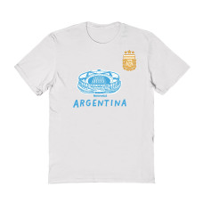 Женская Футболка Argentina National Team Vive La Fete Stadium Style - White