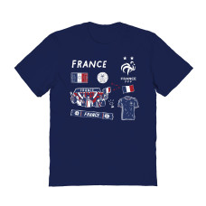 Женская Футболка France National Team Vive La Fete Impressions Icons - Navy