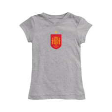 Детская Spain National Team Vive La Fete Girls Color Badge Fitted T-Shirt - Gray