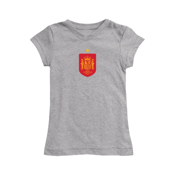 Детская Spain National Team Vive La Fete Girls Color Badge Fitted T-Shirt - Gray