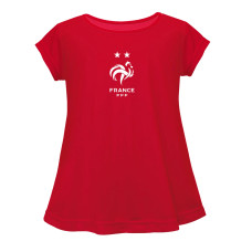 Детская France National Team Vive La Fete Girls Color Badge A-Line Top - Red