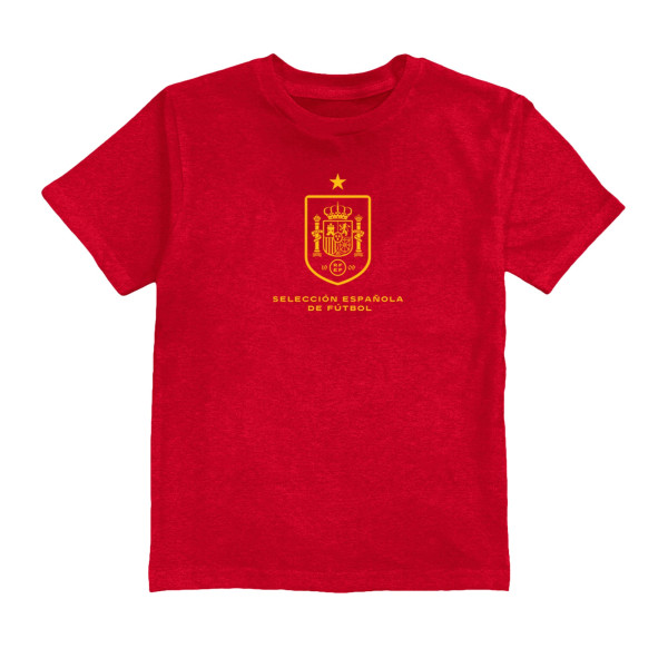 Детская Spain National Team Vive La Fete Color Badge T-Shirt - Red