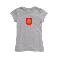 Подростковая Spain National Team Vive La Fete Girls Color Badge Fitted T-Shirt - Gray