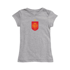 Подростковая Spain National Team Vive La Fete Girls Color Badge Fitted T-Shirt - Gray