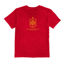 Подростковая Spain National Team Vive La Fete Color Badge T-Shirt - Red