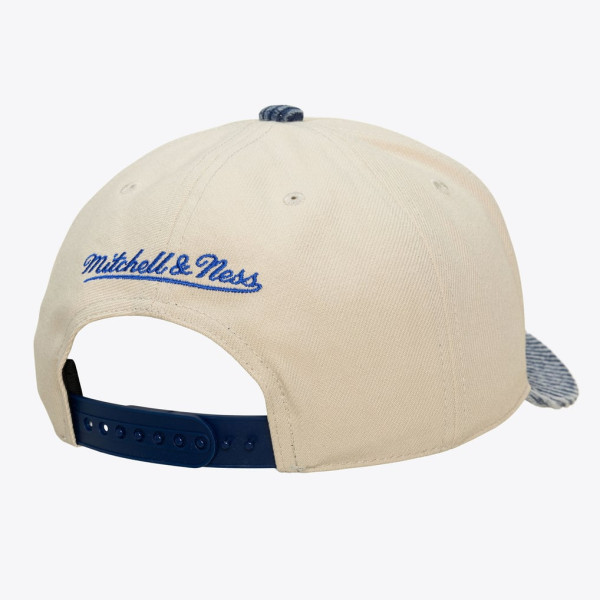 Бейсболка Orlando Magic Mitchell & Ness Cream/Blue Washed Corduroy Pro Crown