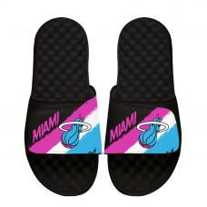 Unisex Miami Heat ISlide Paint Stripes Slide Sandals