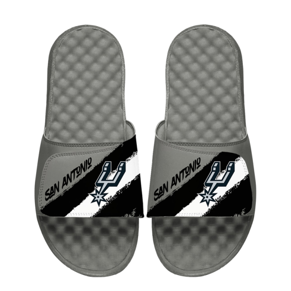 Unisex San Antonio Spurs ISlide Paint Stripes Slide Sandals