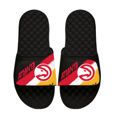 Unisex Atlanta Hawks ISlide Paint Stripes Slide Sandals