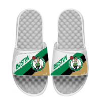 Unisex Boston Celtics ISlide Paint Stripes Slide Sandals