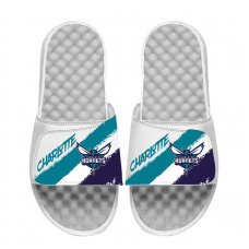 Unisex Charlotte Hornets ISlide Paint Stripes Slide Sandals