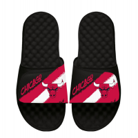 Unisex Chicago Bulls ISlide Paint Stripes Slide Sandals