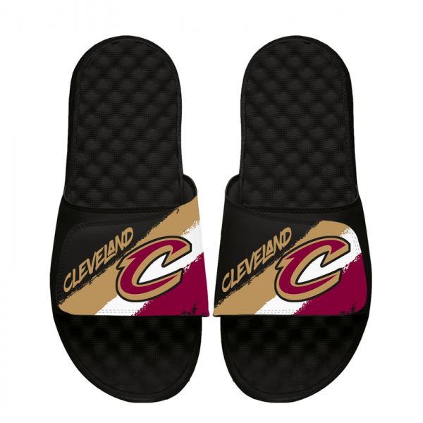 Unisex Cleveland Cavaliers ISlide Paint Stripes Slide Sandals