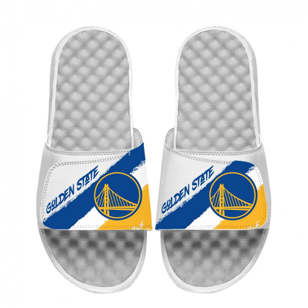 Unisex Golden State Warriors ISlide Paint Stripes Slide Sandals