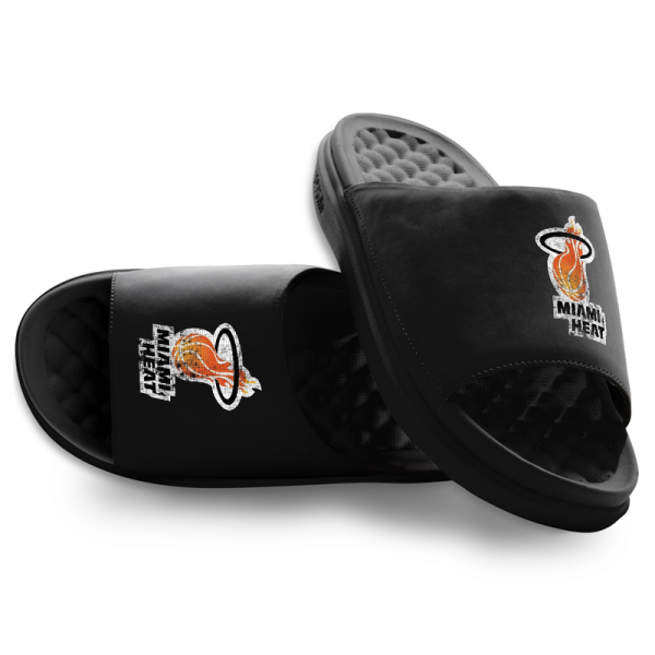 Unisex Miami Heat ISlide Logo Motive Slide Sandals
