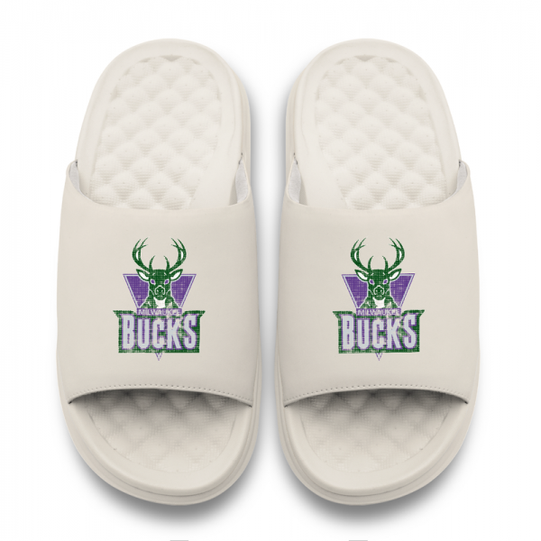 Unisex Milwaukee Bucks ISlide Logo Motive Slide Sandals