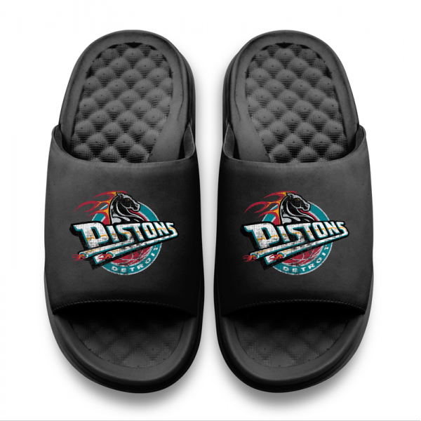 Unisex Detroit Pistons ISlide Logo Motive Slide Sandals