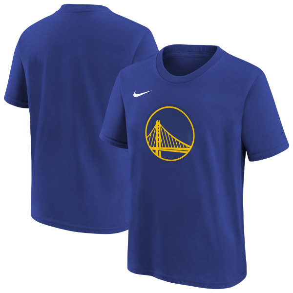 Детская футболка Golden State Warriors Nike Royal Team Essential Logo
