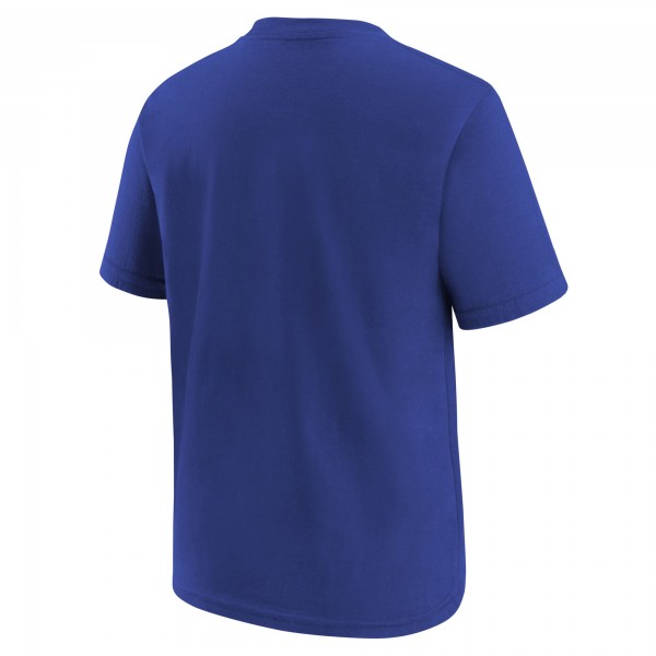 Подростковая Philadelphia 76ers Nike Royal Team Essential Logo T-Shirt