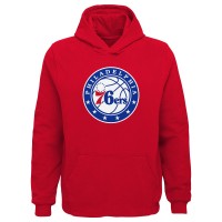 Подростковая Philadelphia 76ers Outerstuff Red Primary Logo Pullover Hoodie