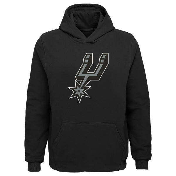 Подростковая San Antonio Spurs Outerstuff Black Primary Logo Pullover Hoodie