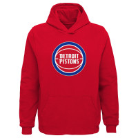 Подростковая Detroit Pistons Outerstuff Red Primary Logo Pullover Hoodie