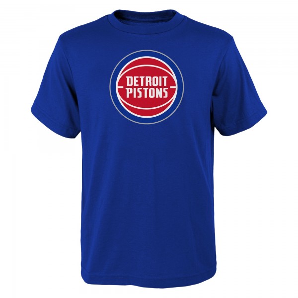 Подростковая Detroit Pistons Outerstuff Royal Primary Logo T-Shirt